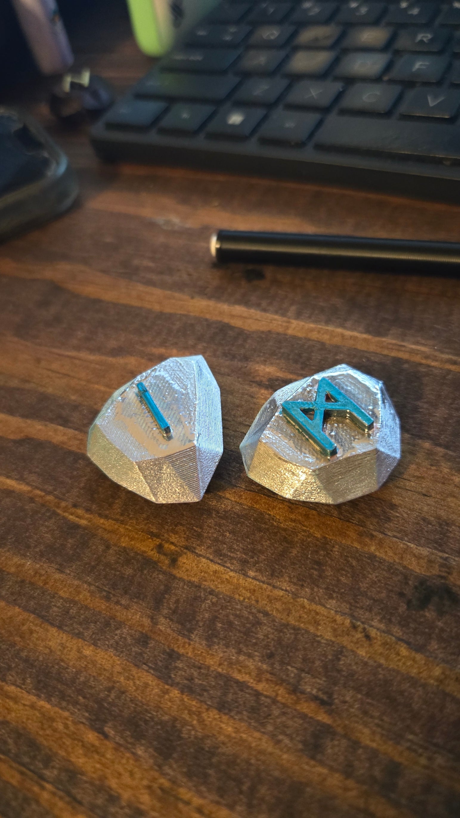 Mystic Runes Handcrafted 3D-Printed Set of Five
